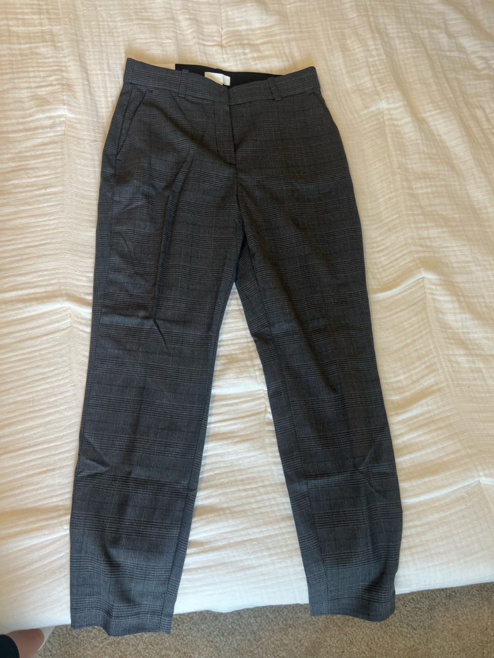 H&M Gray Plaid Slacks
